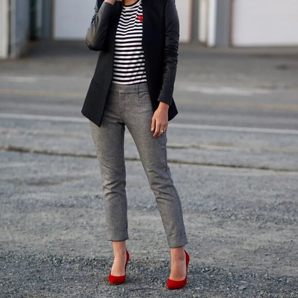 Banana Republic Sloan Slim Fit Pants Gray Size 2 - Picture 2 of 9